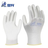 登升 669耐磨防滑SPU浸膠手套 防靜電透氣耐磨防滑防護(hù)勞保手套13針滌綸內(nèi)襯