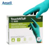 安思爾 92-600vp一次性丁腈手套加厚食品家務清潔檢查工作防護廚房勞保手套