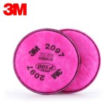 3M 2097CN 防塵濾棉P100活性炭有機(jī)蒸氣異味防顆粒物過濾棉