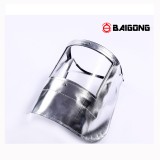 百工鋁箔隔熱面罩雙層鋁高溫pc隔熱面罩防護(hù)勞保隔熱面罩