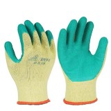 登升 #339 十針紗線防護(hù)手套 乳膠皺紋耐磨防滑勞保工作手套