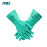 安思爾 39-122丁腈手套帶棉內(nèi)襯綠色