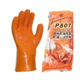 登升P807 全浸塑止滑手套P807抓魚殺魚全膠防水防滑趕海耐磨防油勞保防滑