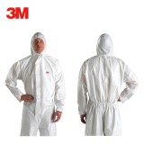 4510白色帶帽連體防護(hù)服(Type5&6類防護(hù))