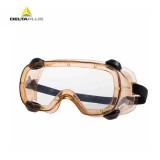 代爾塔 101100 透明PC防化護目鏡 防沖擊防塵防噴濺間接通風眼罩